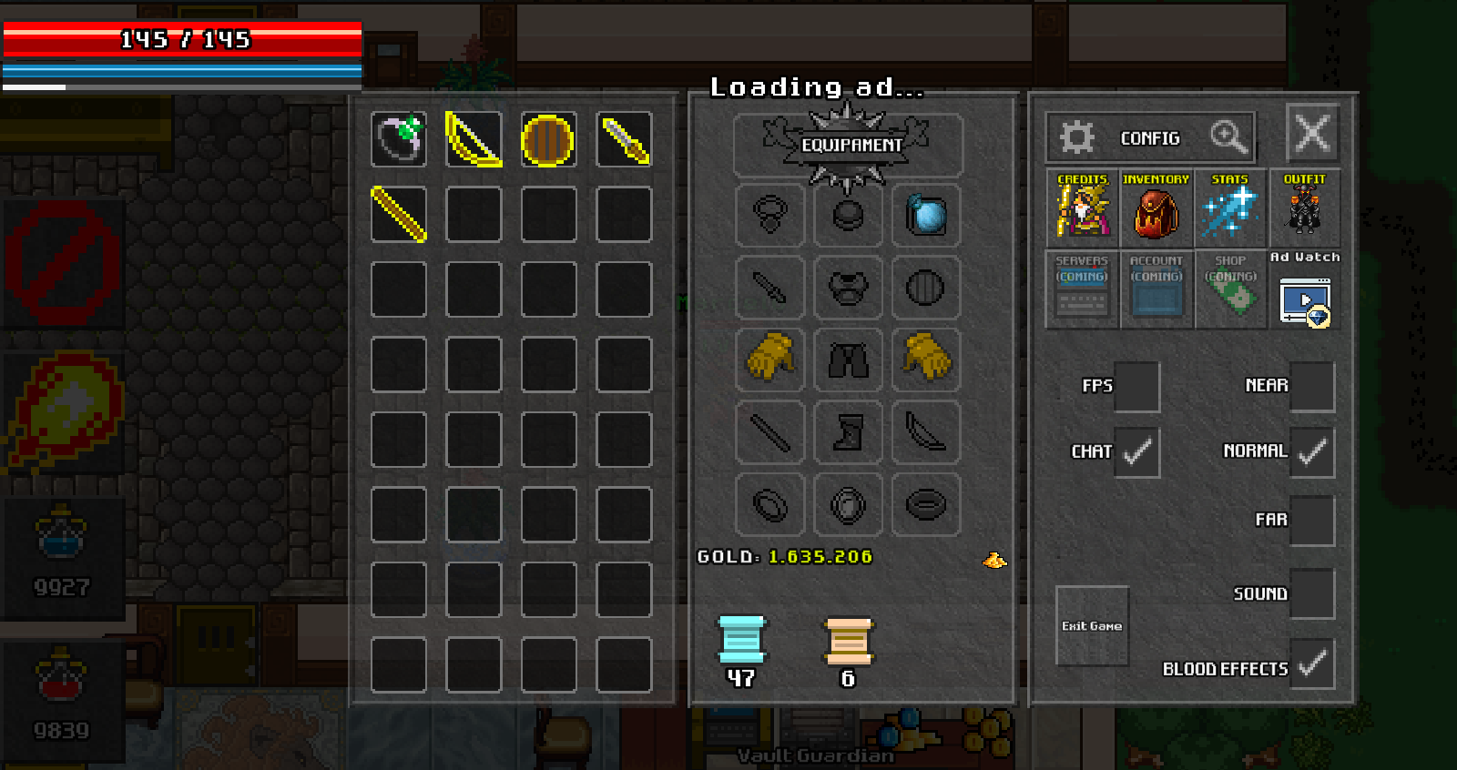 Inventory and equipment